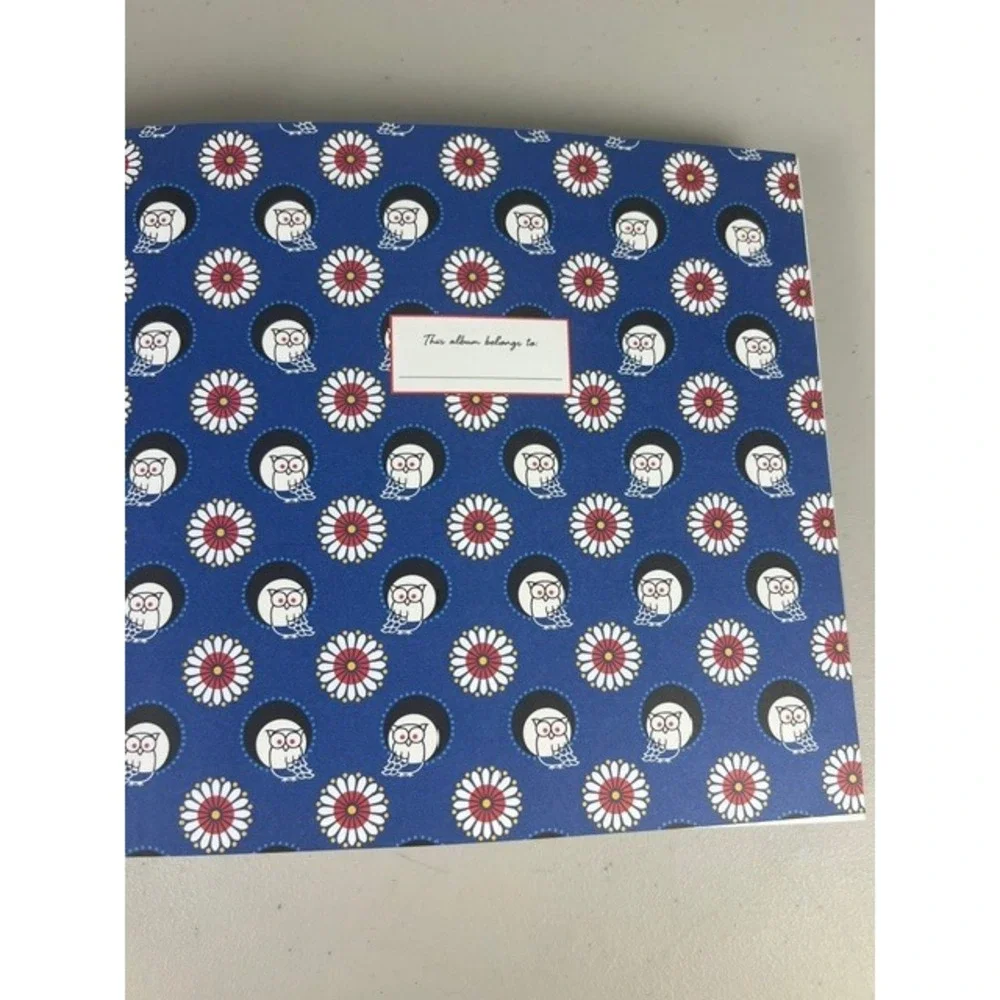 Vera Bradley Night Owl Photo Album Blue Floral Polka Dot Barnes & Noble 926013